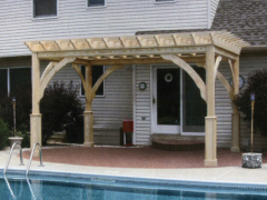 Wooden pergola