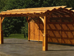 Wooden pergola